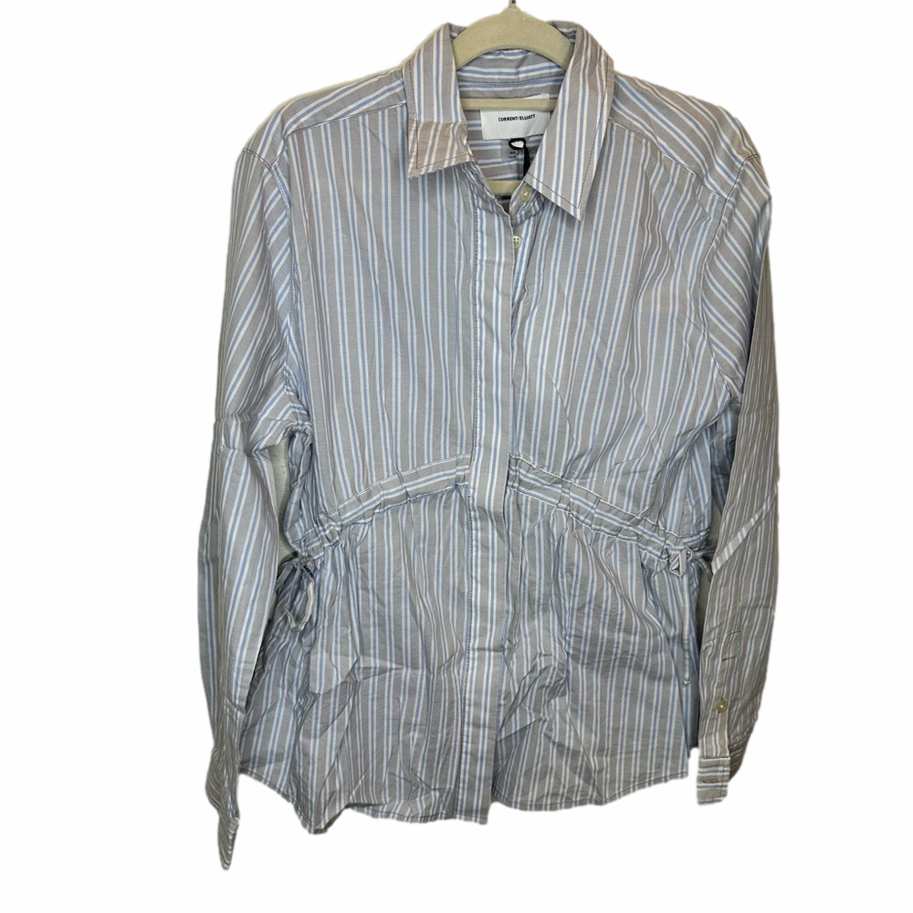 NWT Current/Elliott The Aries Shirt in Bluebell Stripe Size 1 (Small)